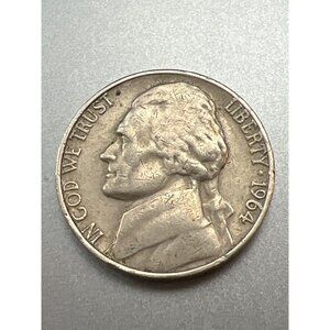 Vintage 1964 Jefferson Nickel Coin No Mint Mark United States Of America